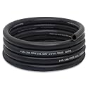 3/16 Fuel Line, Nylon Braided Fuel Line Hose 10FT, NBR Rubber Hose