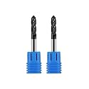 2Pcs 3/16in Solid Carbide Drill Mills, Drill Bit, AlTiN Coated and 4 Flute