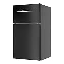 3.2 Cu.Ft Mini Fridge for Bedroom, Mini Refrigerator with freezer, Dorm Fridge with Freezer, 2 Doors Perfect for Room and Office, Adjustable Temperature(Black)