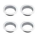 3-3/4" Round Aluminum Rain Gutter Outlet Downspout Adapter
