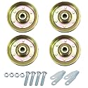 3" Heavy Duty Garage Door Pulley Kits, 3/8" Arbor 200LB Load, 4 Sheave Pulleys, 2 Clevis Forks, 4 Bolts and Nuts Kit
