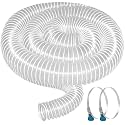 3"x10' PVC Dust Collection Hose with 4 Stainless Clamps for Woodworking