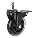 3'' Grill Caster Wheel with Brake for Traeger Pellet Grills, HDW302, 2 Pack