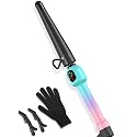 3/4-1 1/4 Inch Ceramic Tapered Curling Wand for Short Hair, Curling Iron