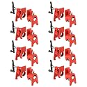 8 Pack 3/4" Wood Gluing Pipe Clamp Set with Unique Foot Design
