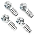 3/4'' Heim Joints Rod End Kit, 750” Chromoly Panhard kit Right and Left Hand Thread with Tube Adapter and Jam Nut for Steering Kit, Suspension, Traction Bars (2 Pair)