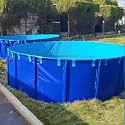 3/4/ 5/6/ 7/8/ 9/10/ 11/13/ 16/19/ 23 Feet Diameter Round Swimming Pool/Albercas para Adultos, Bathing Swim Relax Pools with Plastic &amp; Steel Frame &amp; Drain Valve, Sturdy Pool (Color : D