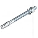 3/4 Concrete Anchors, 3/4 Wedge Anchors Bolts, 8-1/2" L, 5 Pcs