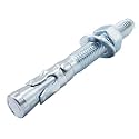 3/4 Concrete Anchors, 3/4 Wedge Anchors Bolts, 5-1/2" L, 15 Pcs