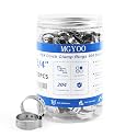 120PCS 3/4 Pex Crimp Rings, 304 Stainless Steel Pex Fittings
