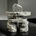 3.5" Gray Granite Inukshuk