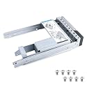 3.5" inch X7K8W 0X7K8W SAS SATA Hard Drive HDD Tray Caddy Compatible with Dell 14th Gen 14 G14 R640 R740 R740xd R840 R940 R440 R540 PowerEdge Server (1PCS 3.5" HDD Tray+2.5" Conversion Bracket)