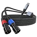 3.5 mm USB C to Dual XLR Male Cable 32Bit/384Khz- 6.6FT/2M