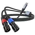 3.5 mm USB C to Dual XLR Male Cable 32Bit/384Khz - 3.3FT/1M