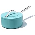 CookinCraze 3.5 QT Ceramic Sauce Pan with Lid, Nonstick Sauce Pot for Rice