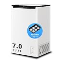 2.0/4.6/7.0 CU.FT Chest Freezer - Compact Deep Freezer with 7 Temperature Settings, Low Noise Operation, And Removable Basket, Ideal for Dorms, Apartments, And Home Kitchens. (white, 7.0)