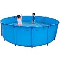 3/6/9/13/16/19/23/26/30/33ft Diameter Above Ground Deep Plastic Frame Pools, Blue Toddler Adults Baby Outdoor Pool with Steel Frame, Saltwater Pools/Backyard Lap Pool (Color : D x H, Size