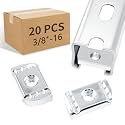3/8"-16 Strut Channel Nuts,20 Pack No Spring Nuts with Zinc Plated