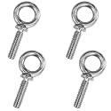 3/8"-16 x 1 UNC Lifting Shoulder Eye Bolts Marine Grade (4 Pack)