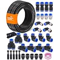 3/8" Air Line Tubing Kit, 32.8FT SAE J844 PA Nylon Air Hose Tubing