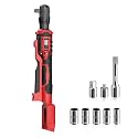 3/8" Cordless Ratchet Wrench for Milwaukee 18V/M18 Battery, 88Ft-lbs