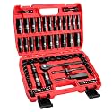 LLNEDL 3/8" Drive Impact Socket Set 95Pcs, Spark Plug Socket (5/8", 13/16")