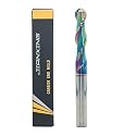 3/8" Extra Long 2-Flute Carbide Ball Nose End Mill, 4” OAL, 1pc