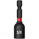BLACK CANYON 3/8 Inch Magnetic Impact Nut Driver, 1-7/8 Inch Nut Setter with 1/4 Inch Hex Shank, CR-V Steel Socket Bit for Impact Driver and Drill, 1 Piece