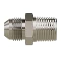 3/8" Male JIC to 1/4" Male NPT Pipe Hydraulic Adapter | Steel JIC 37° Flare to NPT Connector | Hydraulic Hose & Tube Fitting for Off-Road, Farm, Industrial & Heavy Equipment