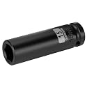 1/2 Inch Drive x 15mm Deep 6PT CR-MO Impact Socket for Removing Axle nut