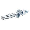 3/8 Concrete Anchors, 3/8 Wedge Anchors Bolts, 3" L, 100 Pcs