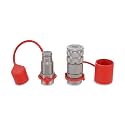 3/8″ Flat Face Hydraulic Quick Couplers Set - 1/2″ NPT Port