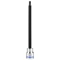 3/8 Inch Drive Long Hex Bit Socket, H1/8, Full Polished, Premium CR-V &amp; S2 Alloy Steel Head Made for Auto/Mechanical