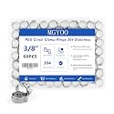 3/8 inch Pex Clamps 60pcs Pex Crimp Rings Single Ear Hose Clamps Stainless Steel Pex Fittings Cinch Clamp Ring for PEX Pipe Tubing