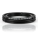 3/8 Marine Fuel Line Hose J1527 Boat Fuel Line for Boat Engines, Diesel, and Ethanol Blends - Durable Hydraulic Fuel Hose for Marine Applications