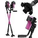 3‑Angle Adjustable Forearm Crutches for Adult Walking, Pink