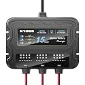 3 Bank 12V Marine Battery Charger, 15A (5A/Bank) Onboard Battery Charger