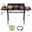3 Burner High Pressure Propane Gas Stove 360K BTU Outdoor Cooker