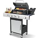 3-Burner Propane Gas Grill with Side Burner, 39,000 BTU