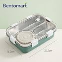 3 Compartment SUS304 Stainless Steel Lunch Box
