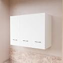 3 Door Multipurpose Wall Mounted Cabinet | Storage for Kitchen, Bathroom, Bedroom, Office & Living Room | Assembly-DIY Do-It-Yourself | Color-White | Size-90x33x63.8Cm