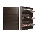 3 Door Wall Mounted Metal Shoe Rack