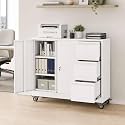 3 Drawer File Cabinet, Office Mobile Filing Cabinet, Printer Stand