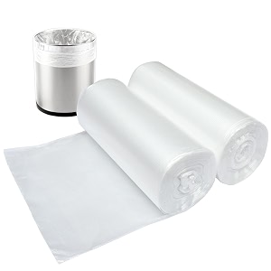 3 gallon small clear bathroom trash bags office wastebasket liners garbage bags for restroom home bins 100 counts