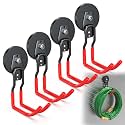 3-H Heavy Duty Magnetic Hooks,No-Drill Garage Power Tool Holder, 4 Pack