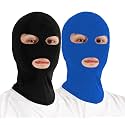3 Hole Ski Mask 1-2 Pack Balaclava Face Mask with Mouth Hole Shiesty Mask Men Women Motorcycle Full Face Cover for Football