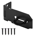 3 Inch Door Lock Hasp Latch, Security Packlock Clasp Hasp Lock Latch, Stainless Steel Gate Lock Hasp for Outdoor Fence Gate,Barn Door, Cabinet, Drawer, Brushed Finish with Screws, 1 Pack
