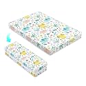 3 Inch Mid-fold 38”x26 Mattress, No Gaps Edge Reinforcement High Density Foam, Odorless and Steady, Certipur-us and Oeko -tex Certified, Elephant