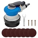 3-Inch Mini Air Sander | High-Speed 11,000 RPM Pneumatic Orbital Tool | Compact DA Sander for Auto Detailing, Spot Repair &amp; Small Projects