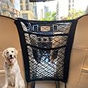 3-Layer Car Mesh Organizer, Seat Back Net Bag, Barrier of Backseat Pet Kids, Cargo Tissue Purse Hold